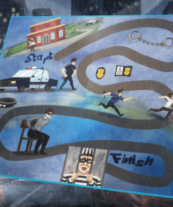 Spike’s Sight Words: Cops 'n' Robbers Board – Early Literacy Game